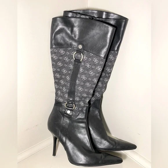 Guess stiletto boots hot sale